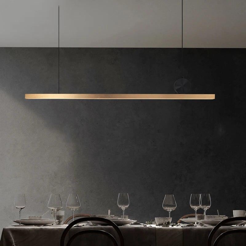 suspension led en acier inoxydable pour décoration moderne - vue 4 sur 8