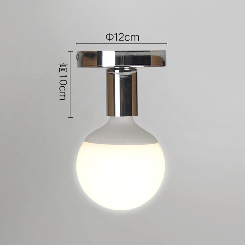 plafonnier led moderne style industriel rétro pour décoration intérieure - vue 10 sur 14