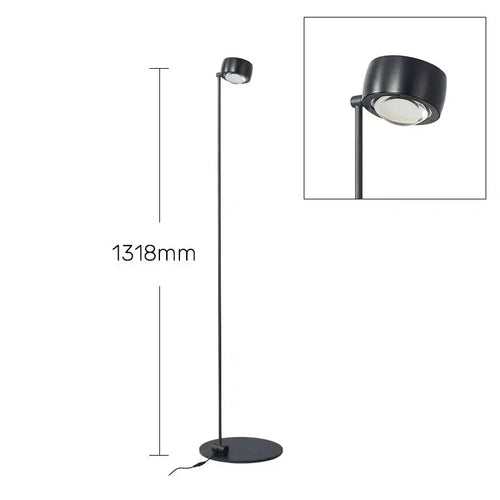 Minimalist floor lamp with adjustable brightness for modern decor - vue 8 sur 13