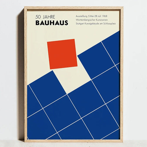 Geometric Bauhaus posters minimalist abstract modern wall art