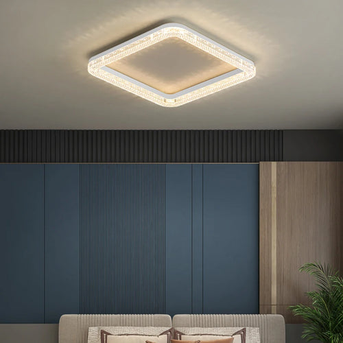 lustre led anneau plafonnier décoration maison luminaire