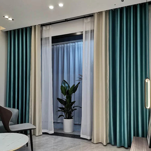 Rideau style nordique moderne occultant plissé salon chambre