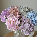 Realistic artificial hydrangea flower for wedding and floral decoration