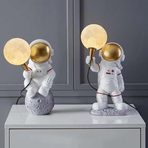 Lampe table Astronaute G9 3D Lune Veilleuse Enfant - vue 4 sur 8
