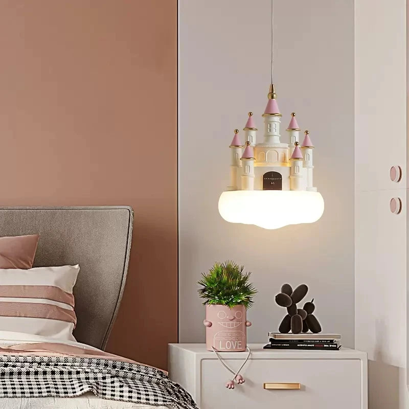 lustre romantique pour chambre d'enfant moderne et chaleureux - vue 5 sur 8