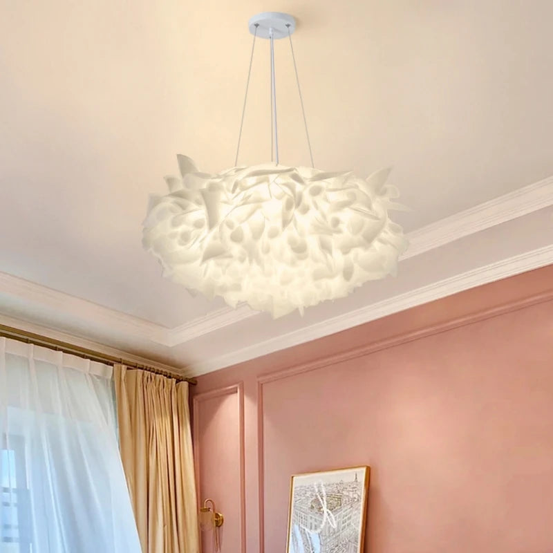 plafonnier led fleur romantique avec télécommande gradation pvc