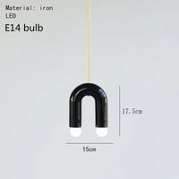 Modern milky white LED pendant light, living room, bedroom, children's room, creative decoration pendant light