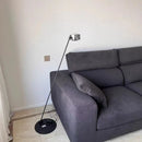 Minimalist floor lamp with adjustable brightness for modern decor