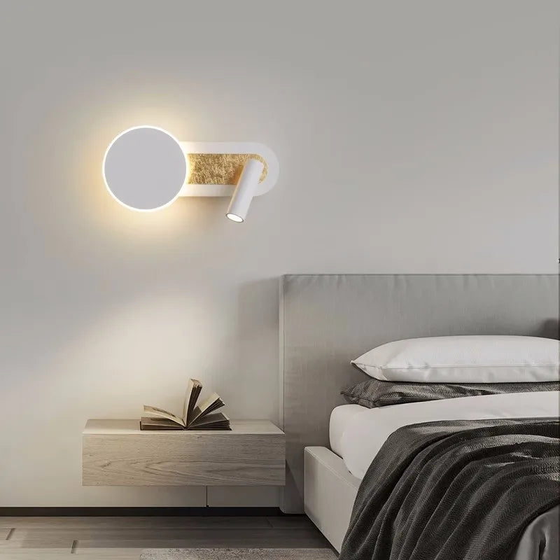 Applique murale led moderne pour hôtel avec interrupteur