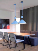 modern minimalist pendant light in luxury leather