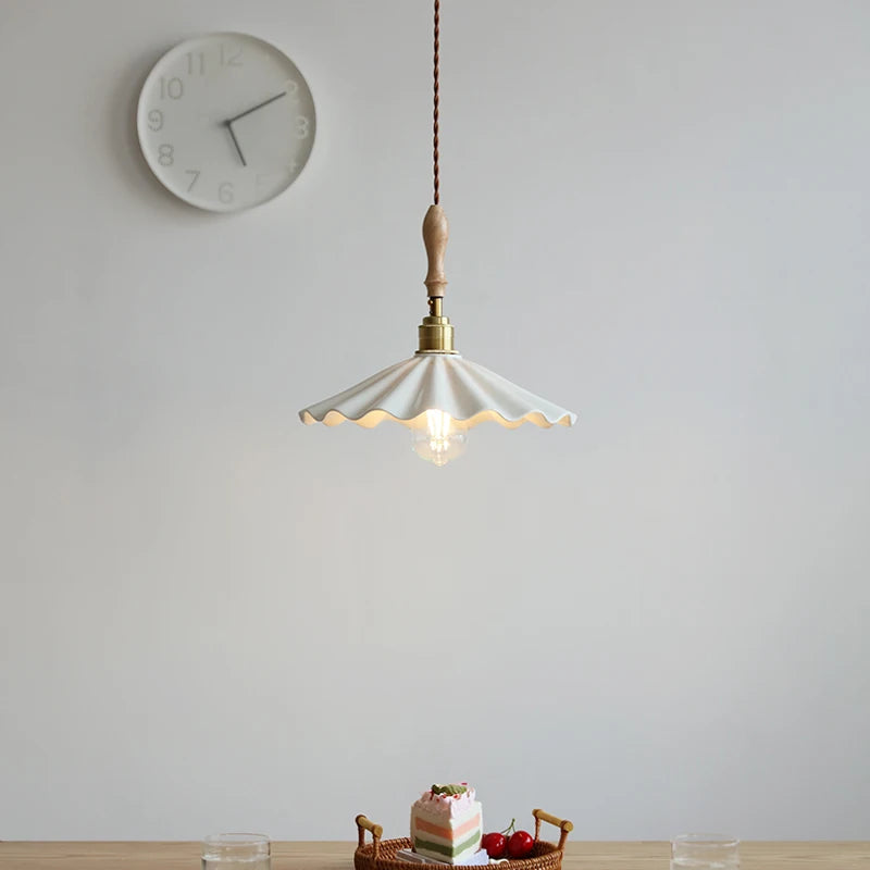 suspension LED en céramique conique design - vue 6 sur 29