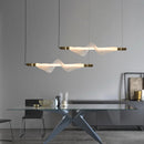 lustre design led postmoderne en acrylique tendance 2024 éclairage suspendu