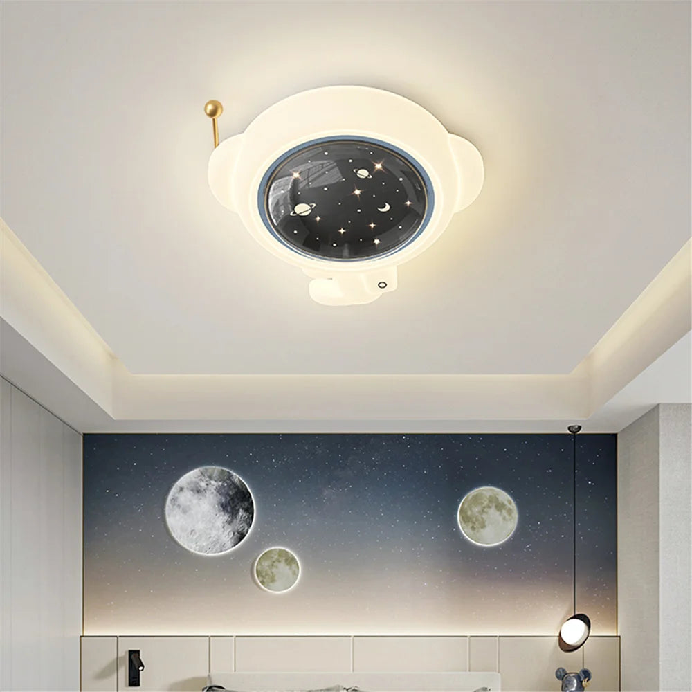 plafonnier led astronaute décoratif pour chambre d'enfants - vue 5 sur 10