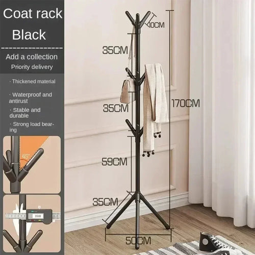 porte-vêtements vertical en forme de branche pour accessoires divers