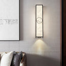 lampe décorative rétro en cuivre et marbre naturel led luxe