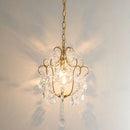 lustre en cristal américain rétro pour décoration intérieure élégante