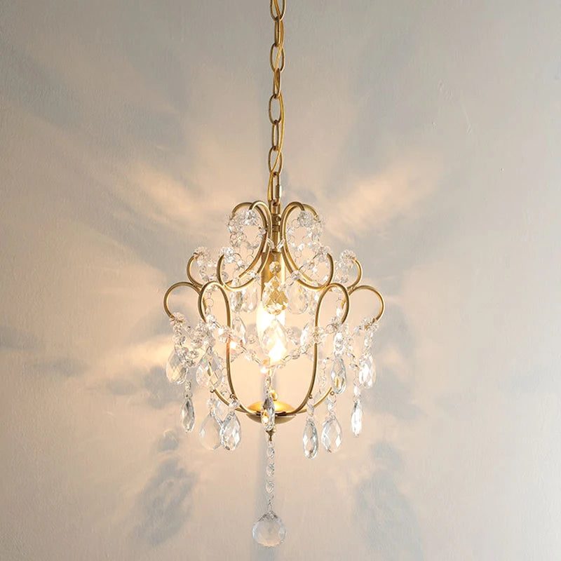 lustre en cristal américain rétro pour décoration intérieure élégante - vue 4 sur 6