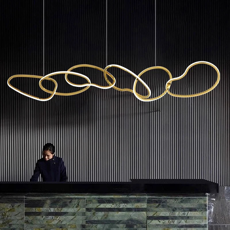 Lustre design moderne LED pour salon éclairage intérieur de salle à manger