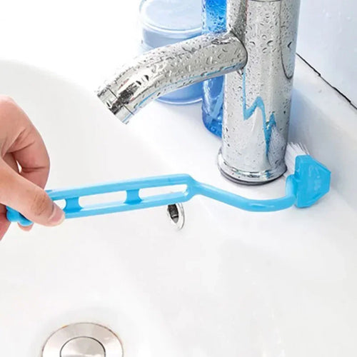 lot de 2 brosses de nettoyage incurvées pour salle de bain - vue 3 sur 7
