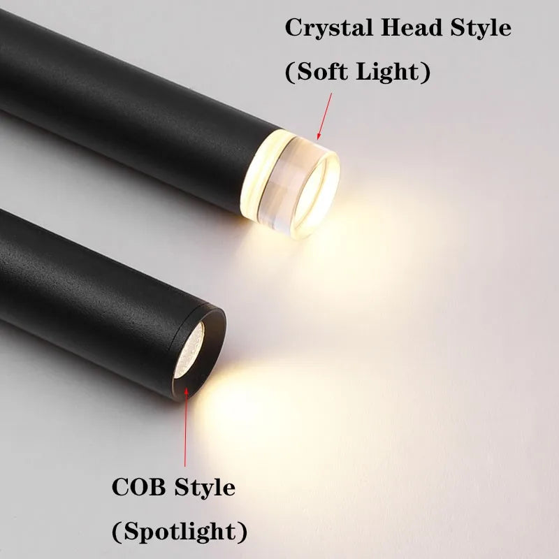 lustre suspendu led moderne long tube pour restaurant nordique - vue 6 sur 5