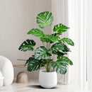 palmier artificiel 18 feuilles grandes plantes monstera décoratif pour intérieur
