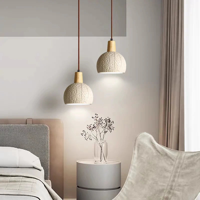 lustre japonais wabi-sabi style nordique pour décoration intérieure - vue 6 sur 7