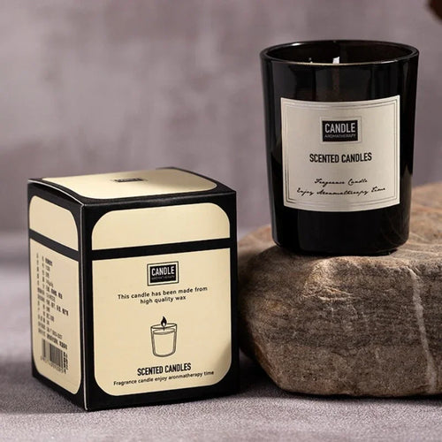 bougie aromathérapie parfumée plantes européennes pour air pur et décoratif