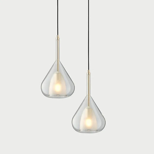 lustre design italien moderne minimaliste en verre