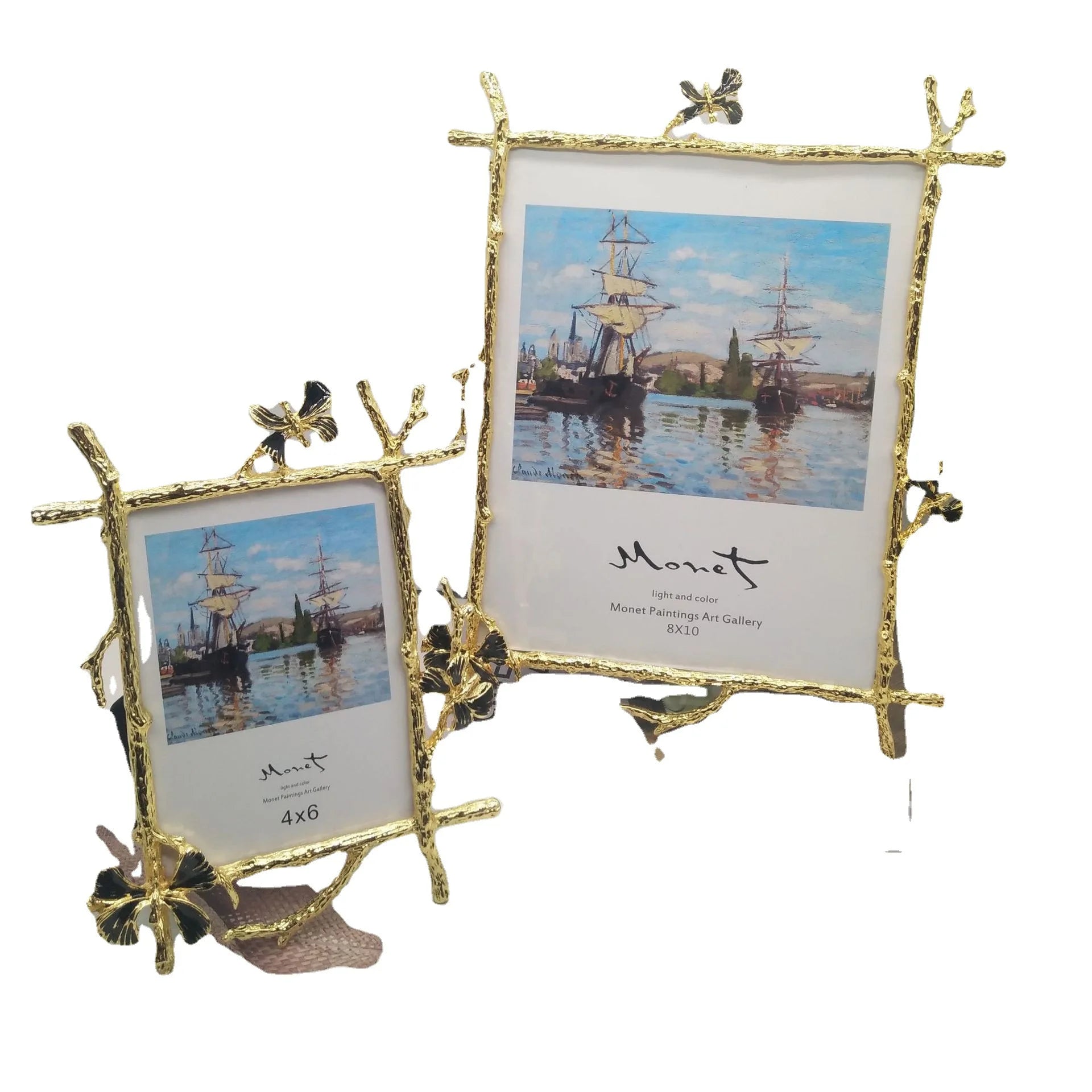 Golden Metal Pictures Frame, Photo Albums, Home Decor, Fashion, RNordic Style, XC068, 6 ", 7", 8 ", 10" - vue 6 sur 6