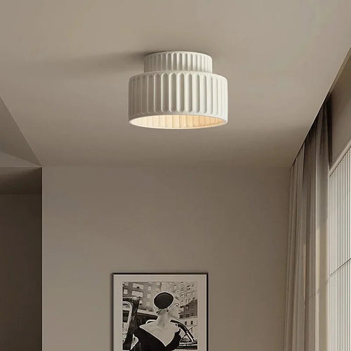plafonnier led nordique crémeux décor maison luminaire