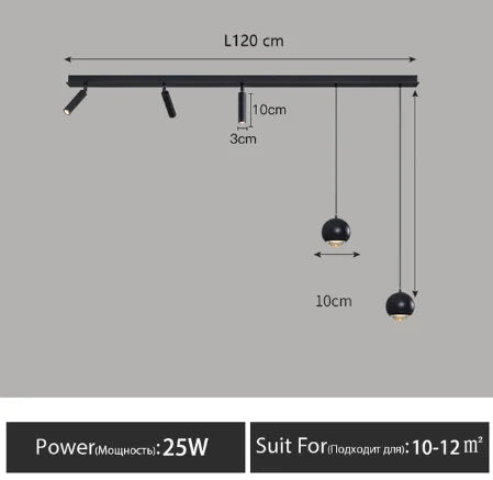 Modern minimalist LED chandeliers for elegant interior decor