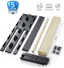 DDPNKL Metal Bed Frame 16 Inch, Heavy Duty Bed Frame with Wooden Slats, 16 Inch Mattress Foundation/No Box Spring Needed