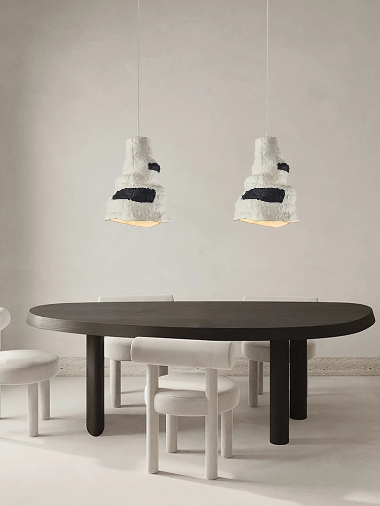 lustre nordique wabi sabi design moderne éclairage décoratif pour café - vue 3 sur 9