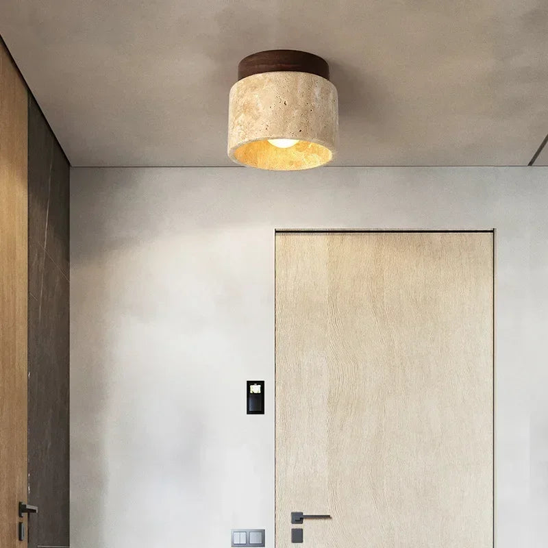 plafonnier moderne en marbre led pour décoration d'entrée