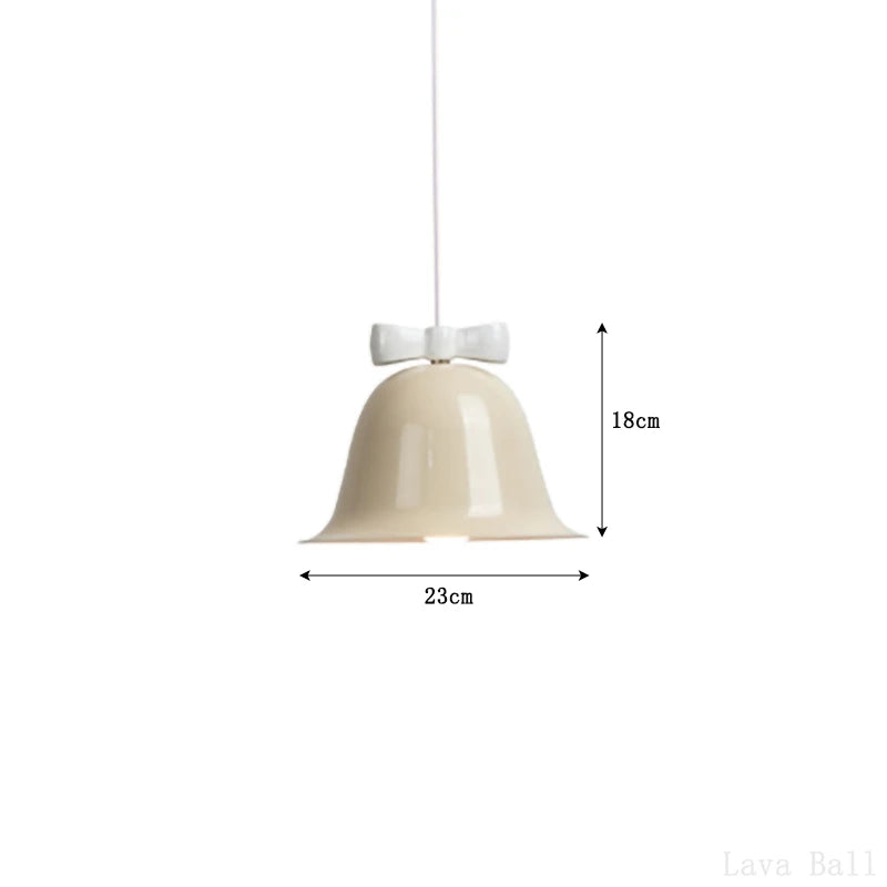 suspension modernes en forme de cloche avec nœud décoratif - vue 15 sur 20