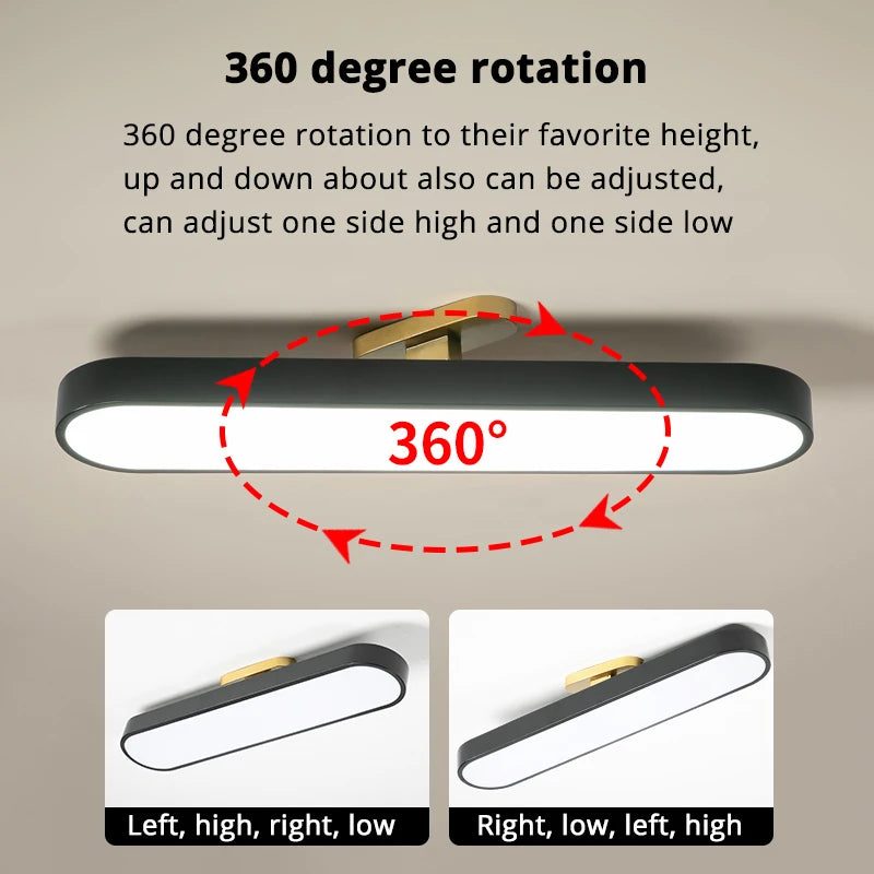 modern and minimalist rectangular recessed LED ceiling light - vue 5 sur 9