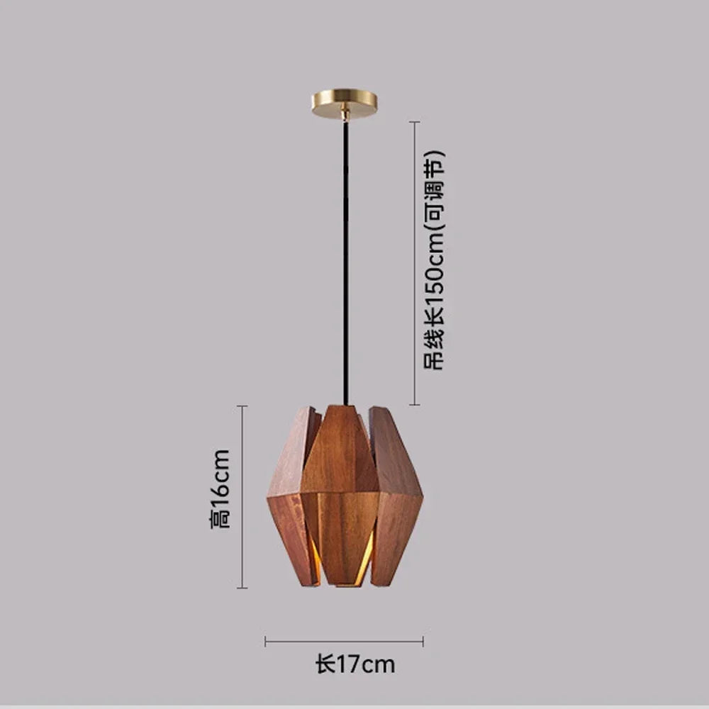 Vintage solid wood chandelier for interior decoration