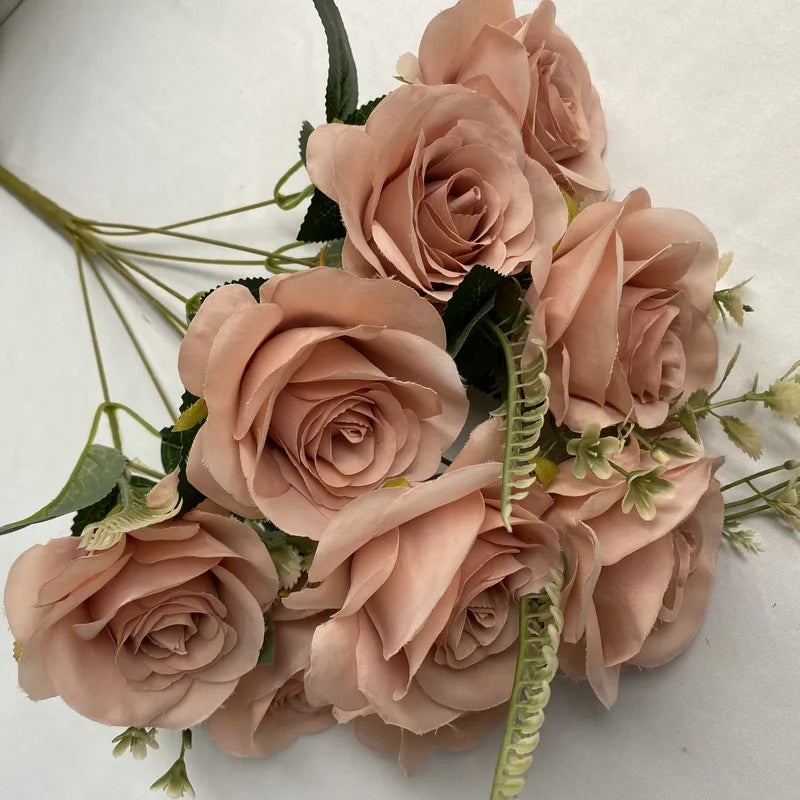 bouquets de roses artificielles pour décoration intérieure et extérieure - vue 9 sur 17