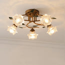 plafonnier décoration led à fleur intérieur