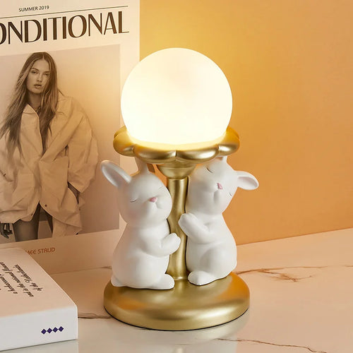 lampe de bureau kawaii lapin mignon décoration princesses cadeau luxe - vue 8 sur 7
