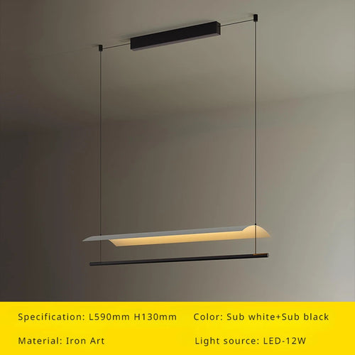 Modern minimalist designer chandelier for interior and decor - vue 8 sur 12