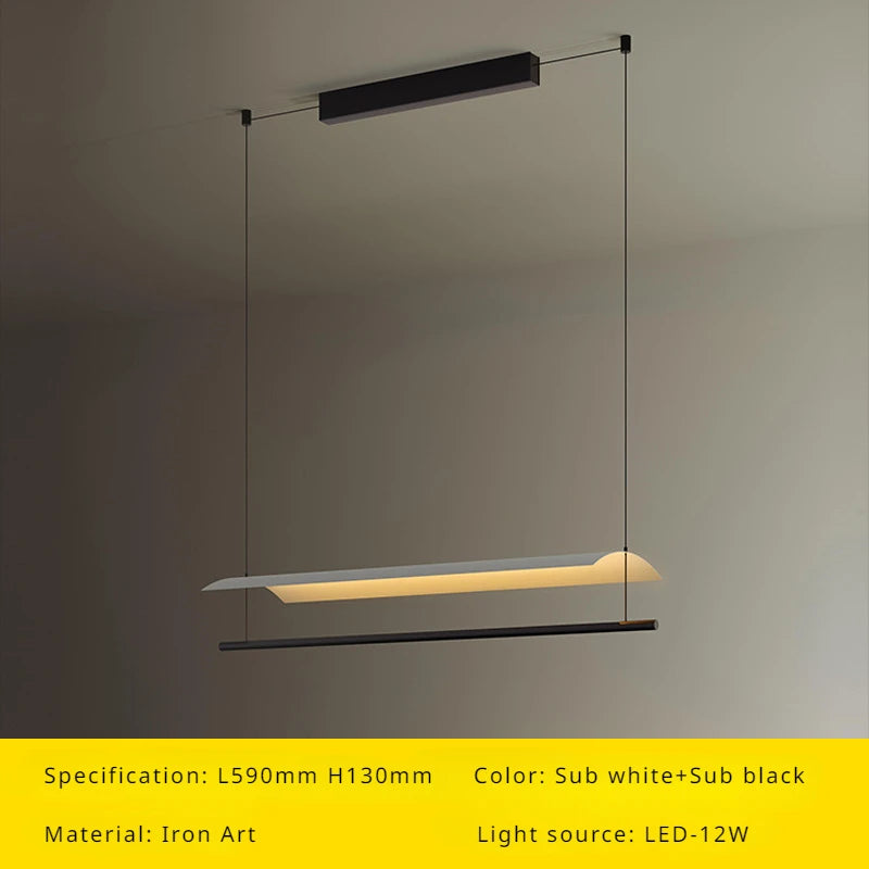 Modern minimalist designer chandelier for interior and decor - vue 7 sur 12