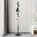 Metal Standing Holder for Purse, Tree with Light, Luxury Rock Plate Base, Marble Scarf and Bag Rack, Minimalist Stand