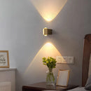Minimalist nordic copper wall light for elegant interiors