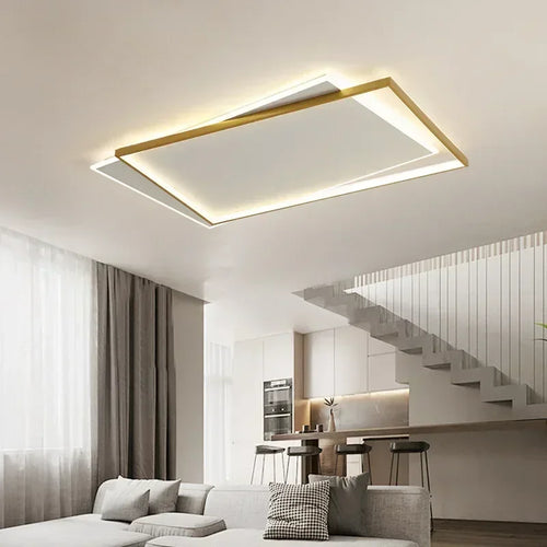 plafonnier moderne à leds pour décoration intérieure élégante