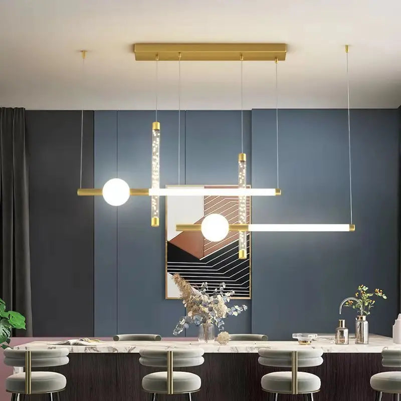 Modern minimalist design chandelier for contemporary interiors - vue 4 sur 8