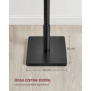 VASAGLE Coat Rack, Solid Wood Coat Stand, Free Standing Hall Coat Tree with 8 Hooks for Coats, Hats, Bags, Purses, for Entryway