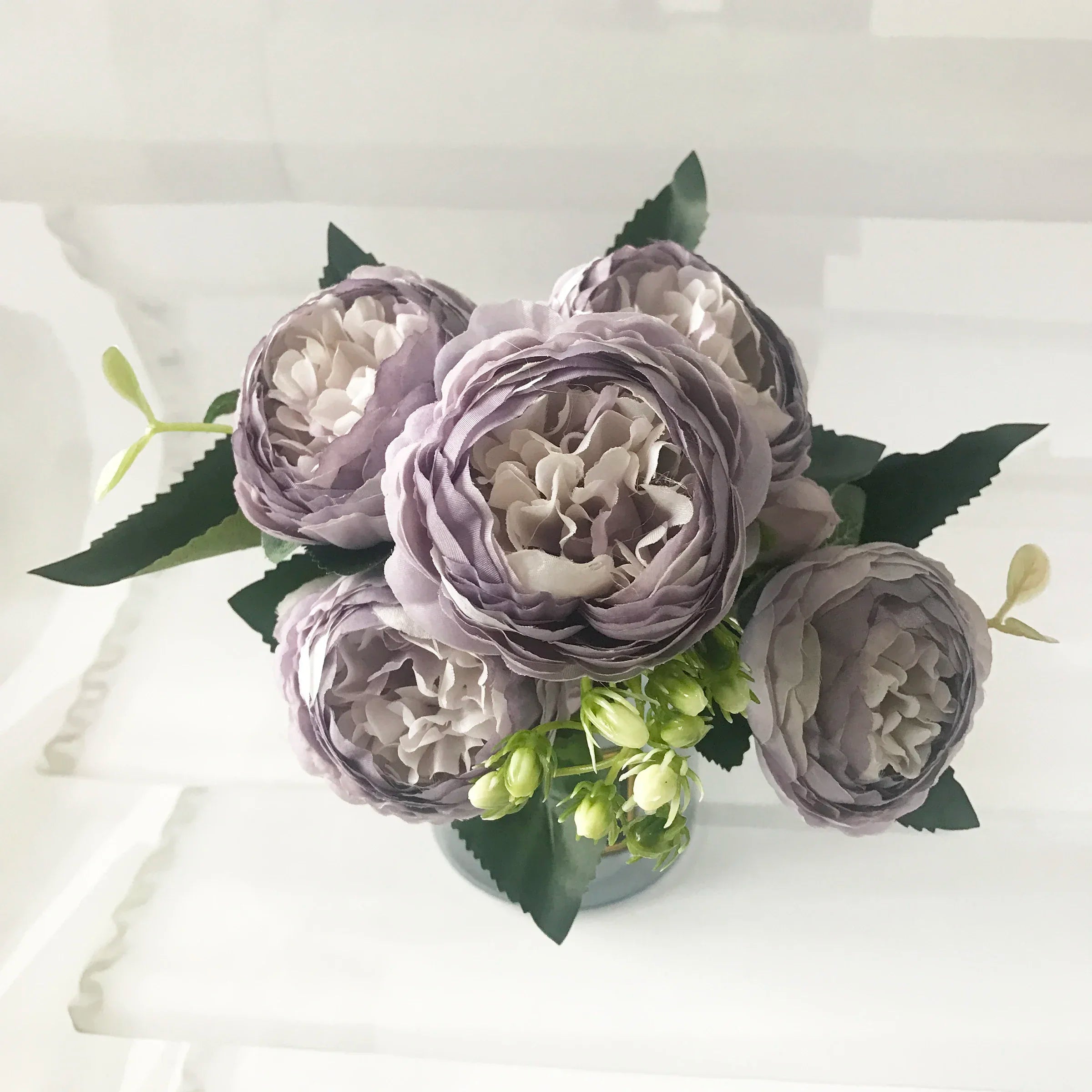 bouquet de pivoines artificielles pour décoration de mariage intérieur - vue 11 sur 17