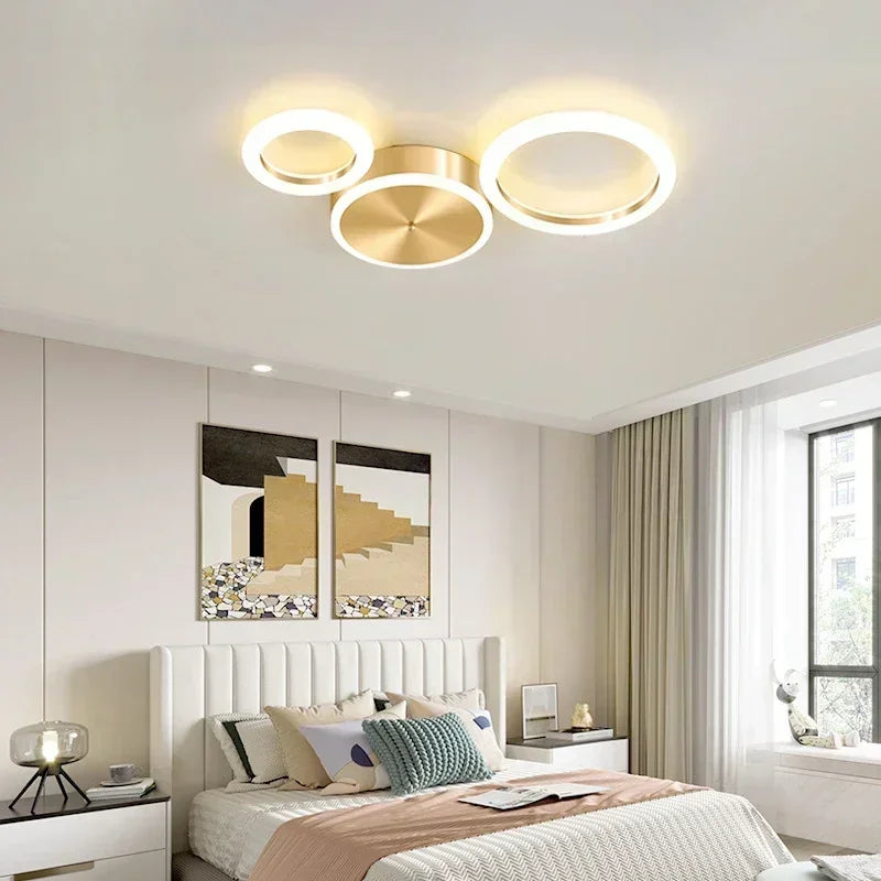 lustre moderne en aluminium avec leds pour intérieur - vue 5 sur 12