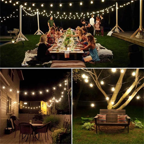 guirlande lumineuse led étanche pour décoration extérieure de jardin Noël - vue 6 sur 8